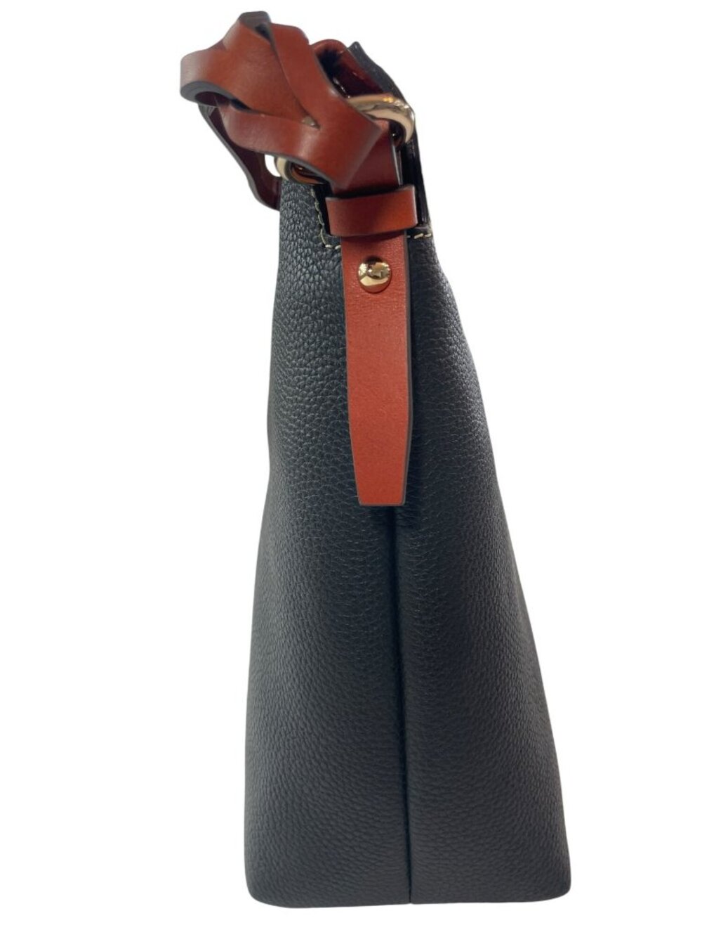 Dooney & Bourke Randy Black Leather Bag Braided Strap Tassels MSRP$268 NWT - Picture 8 of 13